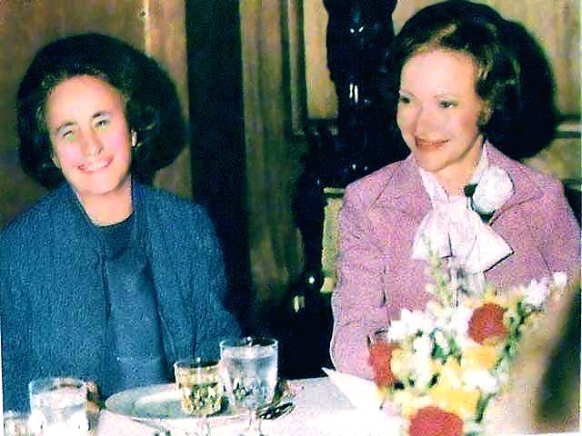 Elena Ceausescu impreuna cu Rosalynn Carter